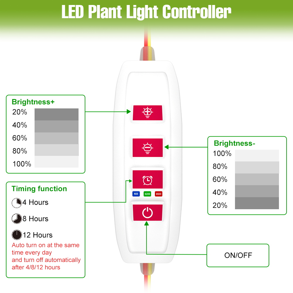 LED Indoor Plant Light Bar USB - Echeveria Succulent ulasan dan harga